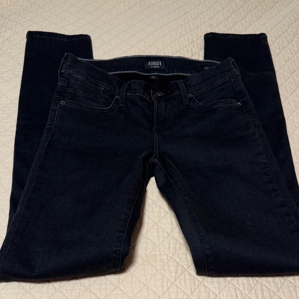 Agolde Colette Black Skinny Jeans for Women - Picture 3 of 8